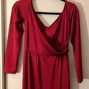 Wine colored gown